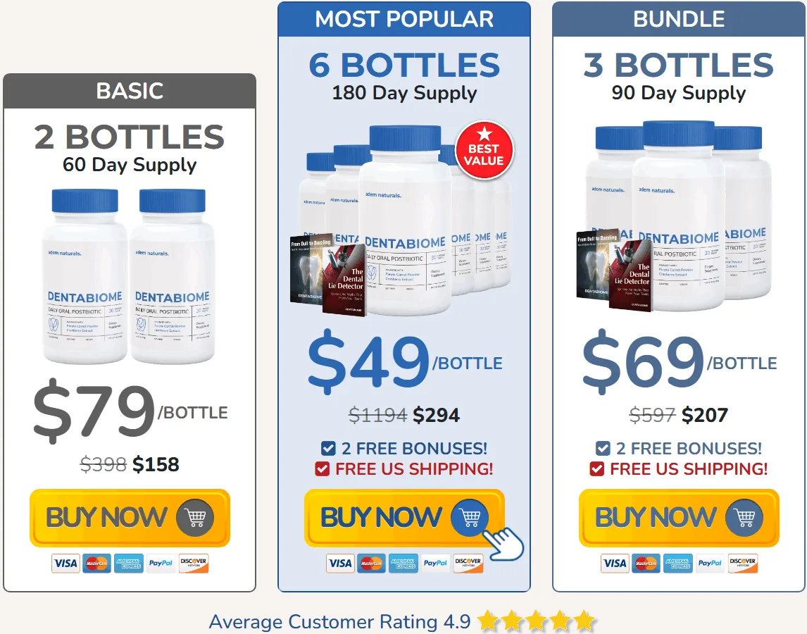DentaBiome-pricing-table